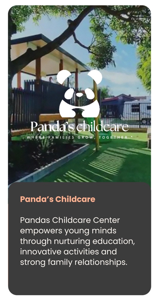 Pandas Childcare visual identity